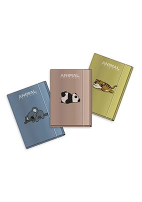 Animal Friends green cartelline